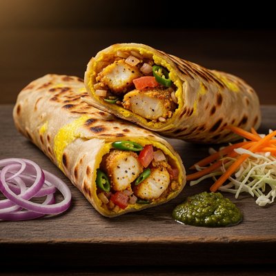 Fish Kathi Roll