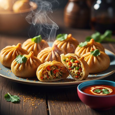 Veg Momos Fried